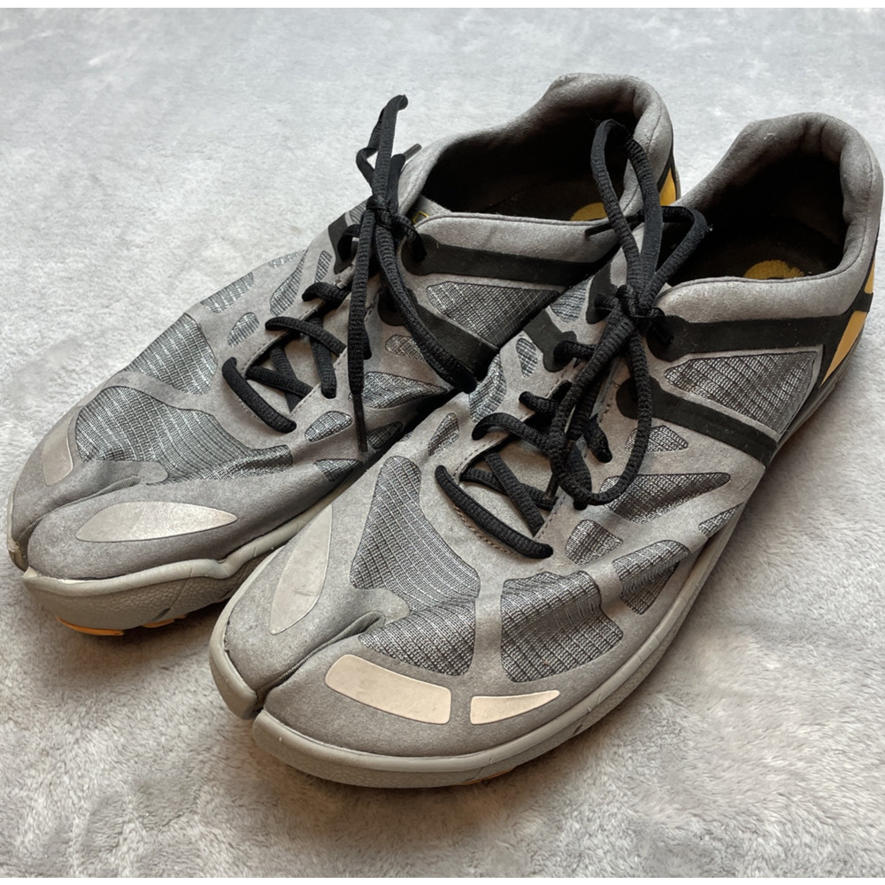 Topo M-RT Split Toe Running Shoes Mens 11.5 Gray Zero Drop Minimalist Training